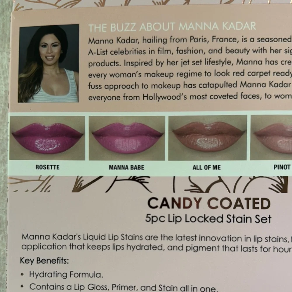 Manna Kadar Beauty Candy Coated Lip Locked Stain Set